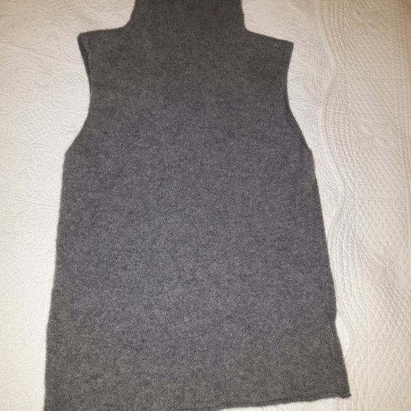 Grey cashmere vest - Picture 3 of 5